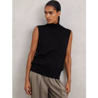 Reiss Reiss Harper Wool Slouched Ærmeløs top