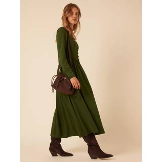 Nobody's Child Nobodys Child Green Cora Long Sleeve Midi Dress - 18