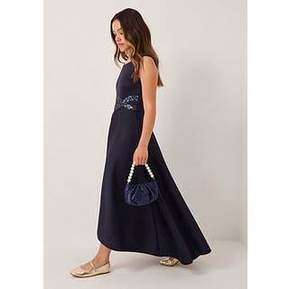 Monsoon Monsoon Blue Sleeveless Sequin Prom Dress - 128134cm