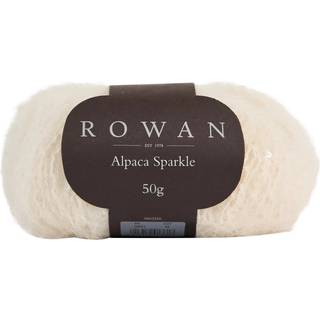 Rowan Alpaca Sparkle Materiale: 32% polyester, 23% alpaca, 23% ren ny uld, 22% bomuld Vægt/længde: 50 g = ca 95 meter Anbefalede pinde: 6.00 mm Strikkefasthed: 10 cm = 13 m Vask: Håndvask / Må ikke tørretumbles.