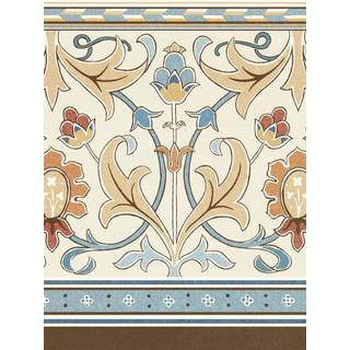 Ornamental Frieze Linen/Woad - MUNW217612