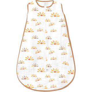 Swaddledesigns baby s?vn s?k 0-6 m?neder bomuld muslin b?rbart t?ppe med 2-vejs lynl?s ikke-v?gtet sovende s?k til en sikrere s?vn vandfarve sols