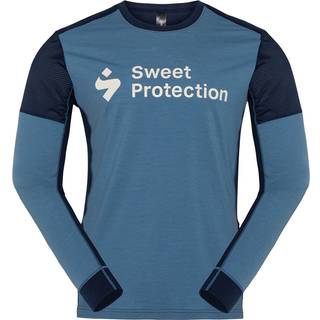 Cykeltrøje Sweet Protection Jersey Hunter Merino Hybrid LS M Flare Blue
