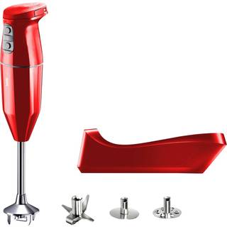 Cordless PLUS Stavblender 10,8 volt fra Bamix - Rød farve - Rustfrit stål 18/0/Nylon PA6