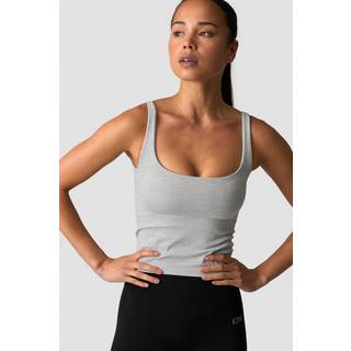 Smooth Seamless 2-in-1 Tank Light Grey Melange