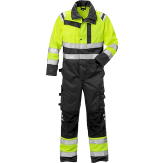Fristads 124376 Hi Vis Kedeldragt kl.3 8026 / Arbejdskedeldragt Hi-Vis Gul/Sort 2XL