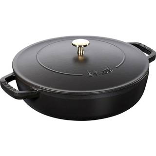 Staub Chistera Sautérgryde 24cm., sort