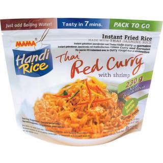 Madspildsvare: Mama Instant Rice Red Curry Shrimp 80 g