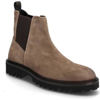 BOSS BLACK Julyo Suede Chelsea Boot Medium Beige