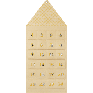 Muurla Moominhouse julekalender 45x100 cm Beige