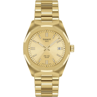 Tissot T151.822.33.021.00 Damen-Solaruhr PRC 100 Goldfarben