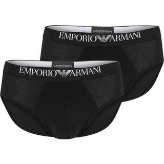 EMPORIO ARMANI Herren Slips weiß Baumwolle & Mix unifarben - weiß