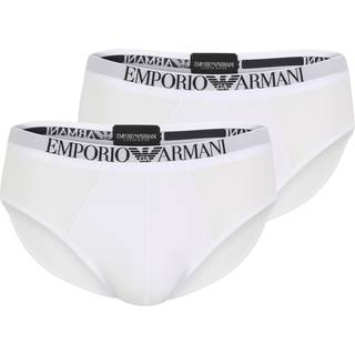 EMPORIO ARMANI Herren Slips weiß Baumwolle & Mix unifarben