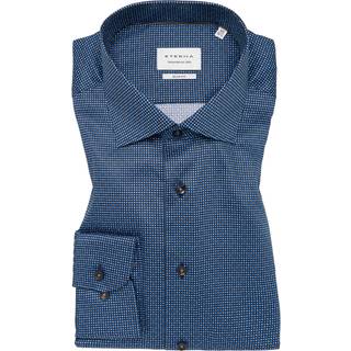 SLIM FIT Shirt in smoke blue printed