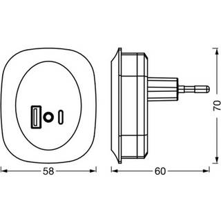 Lunetta Edge vågelampe med sensor - varmt lys (På lager i butik)