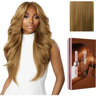 Sensationnel Bare Lace 6X5 Lacewig - Enhed 3 Lacefrontal, limfri syntetisk 180 graders forplukket h?rlinje (CARAMELBLONDE)