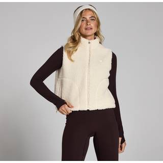 MP Borg Cropped Gilet til kvinder – Soft Cream - L - Grøn