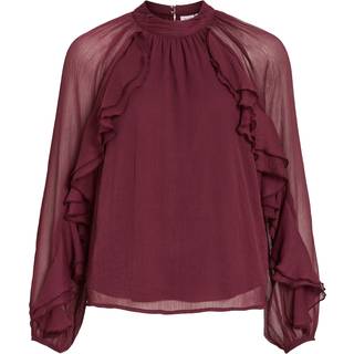 Vibinna Højhalset Top Med Lange Ærmer