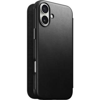 iPhone 17 - Nomad Modern Leather Folio Cover - MagSafe Kompatibel - Black