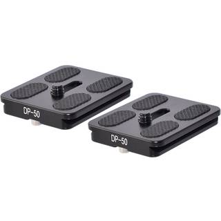 2 Pack DP-50 50mm QR-objektiv/kamera kropsplade ARCA & RRS Kompatibel W D-Ring Desmond