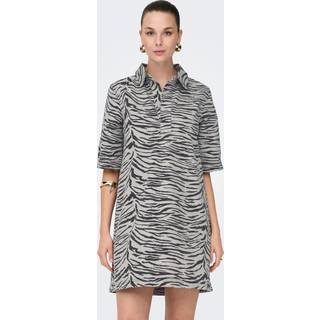 ONLY Kjole - Gry - Zebra