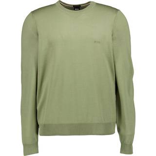 BOSS Black Herren Pullover grün unifarben