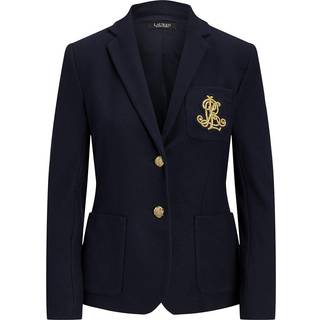 Lauren Ralph Lauren Lauren Ralph Lauren Navy Crest Logo Blazer Jacket