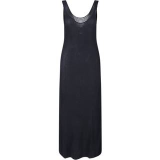 Knit Rib Sleeveless Dress - Black - XL