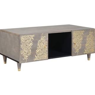 Sofabord Grå 100 x 54 x 40 cm Massivt mangotræ