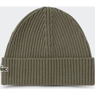 Lacoste Ribbed Beanie Hat, Grøn - One Size