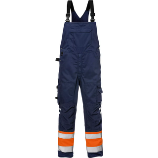 Fristads 126536 Hi Vis Overalls kl.1 1025 / Arbejdsoveralls Hi-Vis Orange/Marine C64
