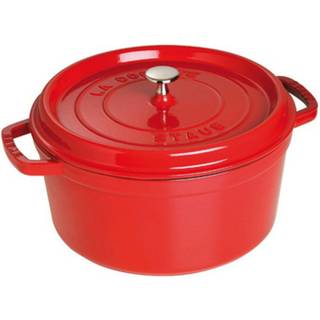 Cocotte gryde, støbejern, 30 cm/8.35L, Cherry - Staub