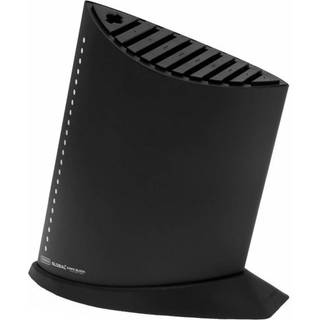 Global Knivblok Til 9 Knive + Strygestål 27cm - Knivlister & knivblokke Sort - GKB-52/CB
