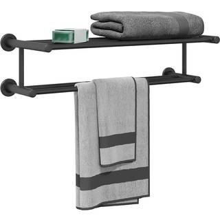 Håndklædestang Sort 61 x 23 x 17 cm Rustfrit stål