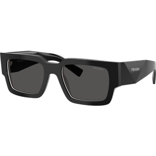 Prada Mand PR B17S 16K08Z Solbriller Acetat Sort Grå Firkantet Normal