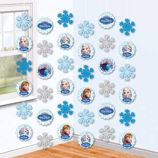 6 stk. Frost Tema Hængende Dekorationer 150 cm – Magisk atmosfære til enhver fest