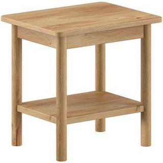 Sengebord i eg – Olive natbord med hylder