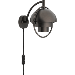 GUBI Designer væglampe Multi-Lite, dæmpbar, Sort, Stue/spisestue, Messing, Design