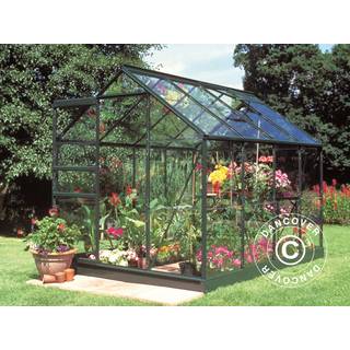 Drivhus Glas Halls Popular 5m², 1,93x2,57x1,95m, Grøn