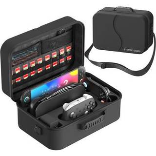 Nintendo Switch 2 Startrc Games-opbevaringsetui med 18 pladser til spilkort - sort