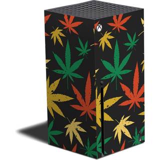 Mightyskins hud kompatibel med Xbox Series X - Rastafari Kush | Beskyttende holdbar og unik vinylmærkatindpakningsdæksel | Let at anvende Fjern o