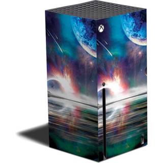Mightyskins Skin kompatibel med Xbox Series X - Space Horizon | Beskyttende holdbar og unik vinylmærkatindpakningsdæksel | Let at anvende og skif