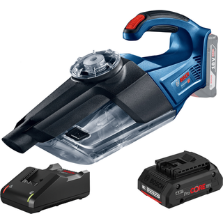 BOSCH GAS 18V-1 (SOLO) Batteridrevet støvsuger (uden oplader) +1x batteri ProCORE, 18V, 4Ah