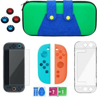 6-i-1 Beskyttelsessæt til Nintendo Switch 2 - Grøn / Blå