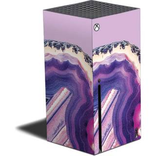 Mighty Skins Skin kompatibel med Xbox Series X - Purple Agate | Beskyttende holdbar og unik vinylmærkatindpakningsdæksel | Let at anvende og skif