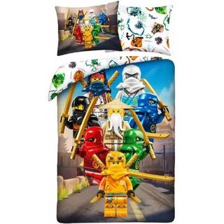 Lego Ninjago: Sengetøjssæt 140 x 200 cm, 100% bomuld