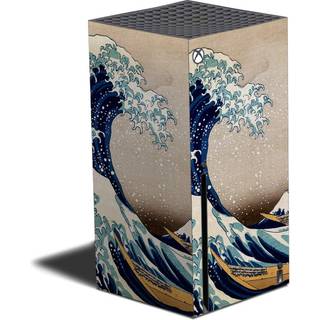 Mightyskins hud kompatibel med Xbox Series X - Great Wave of Kanagawa | Beskyttende holdbar og unik vinylmærkatindpakningsdæksel | Let at anvende