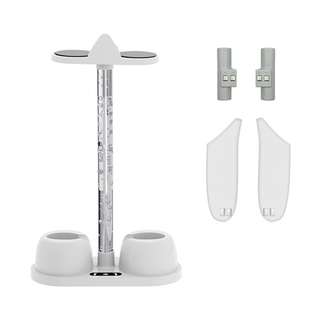 Til 3 opladerdock RGB-lys opbevaringsstativ