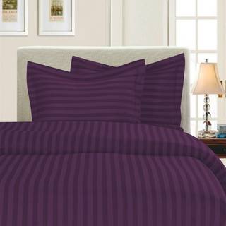 Elegant komfort bedste bl?deste hyggeste 3-stykke dyneovertr?kss?t! - 1500 Premier Hotel Quality Luksuri?s rynkebestandig 3-delt Damask Stripe Du