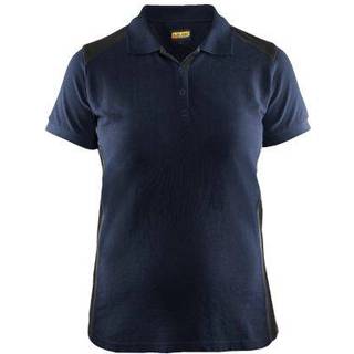 Blåkläder 3390 Dame Poloshirt / Dame Poloshirt - 3XL - Mørk Marineblå/Sort